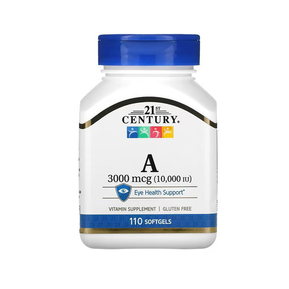 Vitamina A 3000 mcg / 10.000 UI 21st Century (110 cápsulas blandas) - Miniatura 3