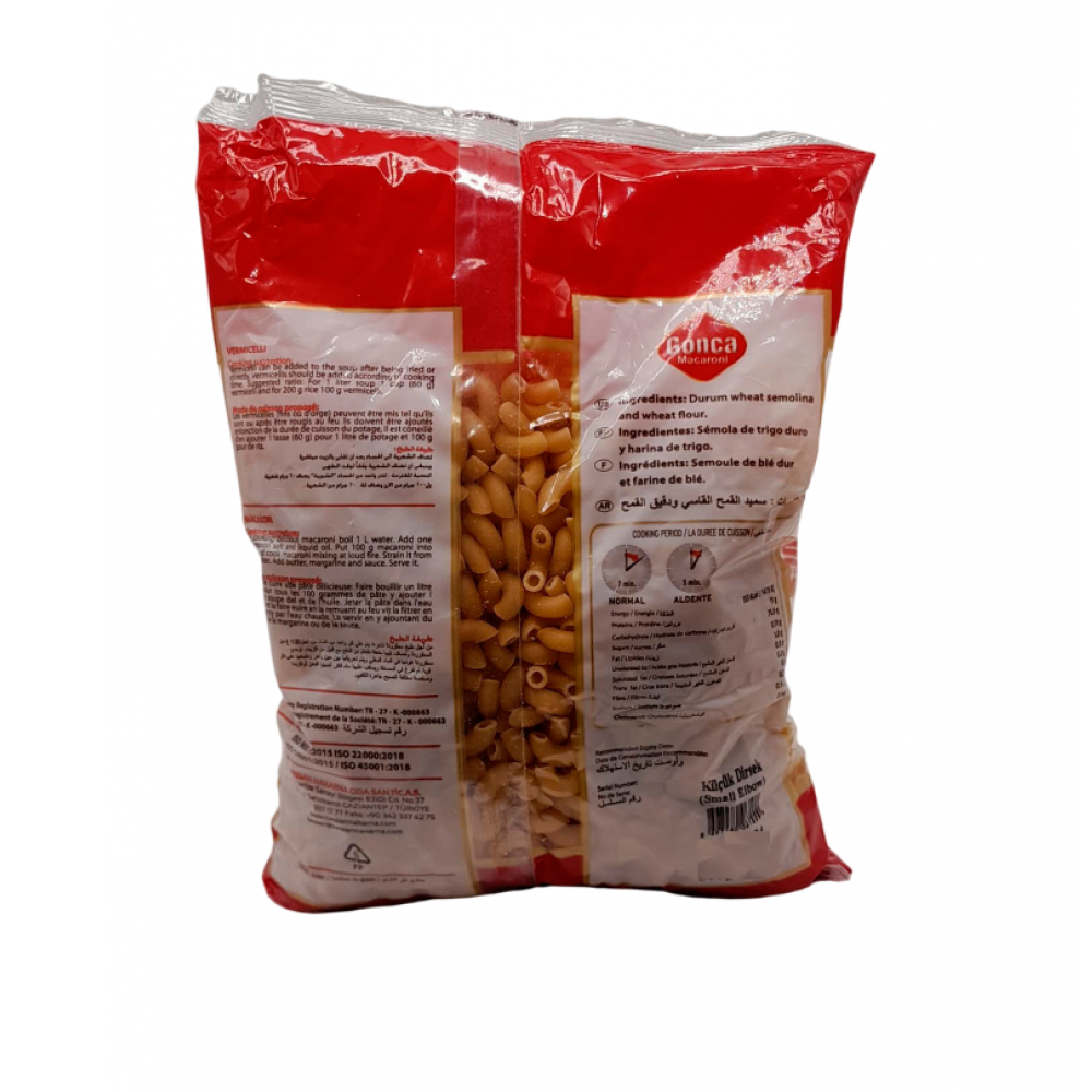 Pastas cortas -coditos- Gonca (500 g / 1.1 lb) - Miniatura 3