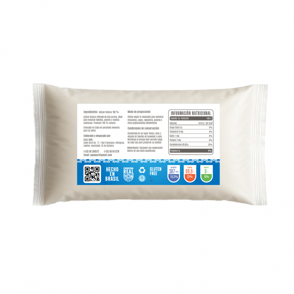 Azúcar blanca refinada Cosecha Real (500 g / 1.1 lb) - Miniatura 4