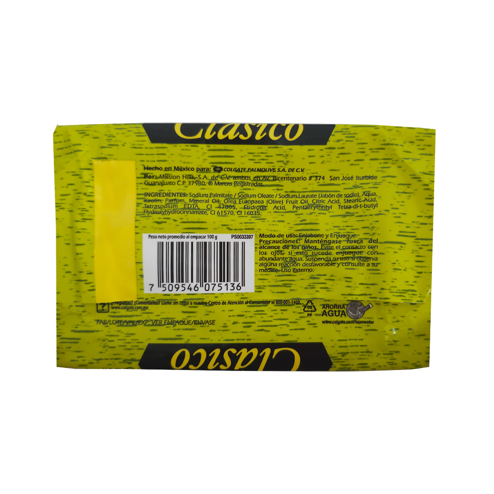 Jabón de tocador clásico con aceite de oliva Palmolive (100 g / 3.53 oz) - Miniatura 3