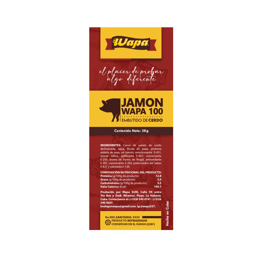 Jamón 100 Wapa (3 kg / 6.6 lb) - Miniatura 2