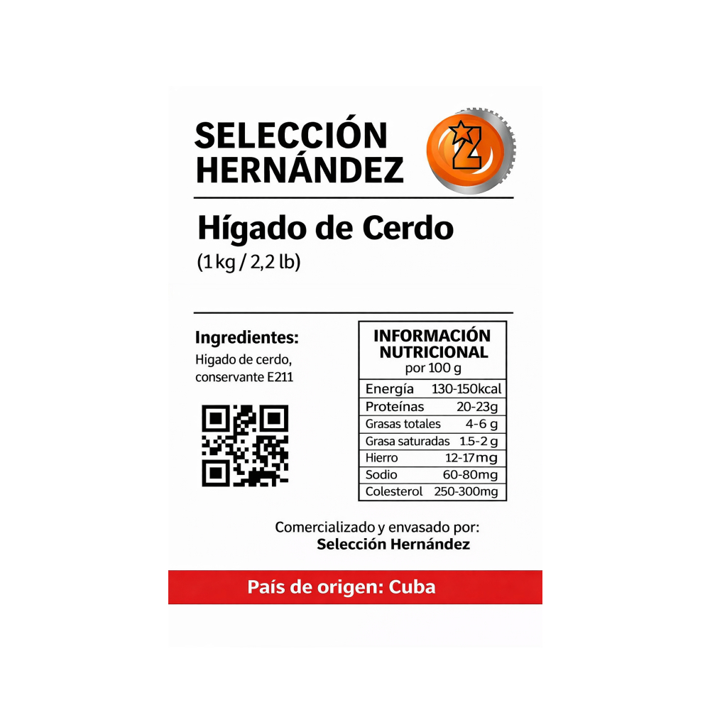 Hígado de cerdo Selección Hernández (1 kg / 2.2 lb) - Miniatura 2