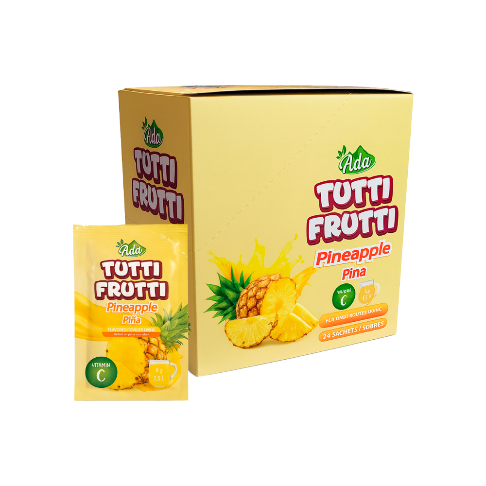 CompreMarket - Refresco instantáneo sabor piña Tutti Frutti Ada (24 x 6 g)