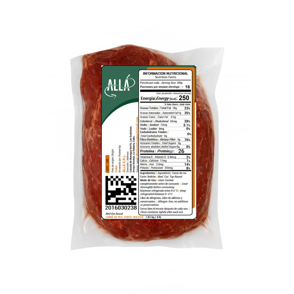 Boliche de res ALLÁ (1.81 kg / 4 lb) - Miniatura 3