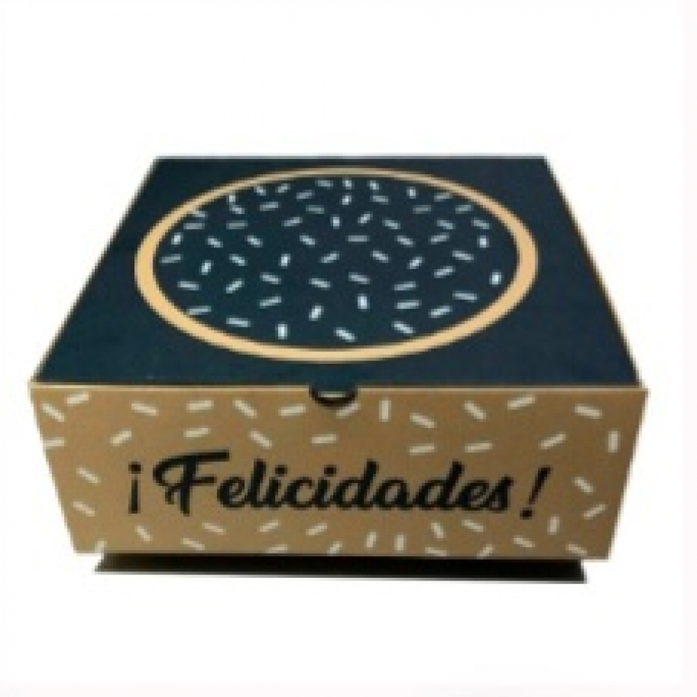 Cake de chocolate plus con nata azul turquesa + Cerveza Unlaguer - Miniatura 2