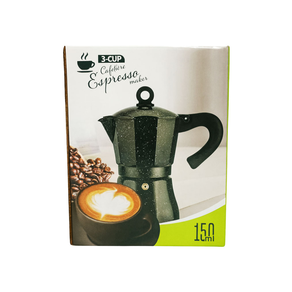 Cafetera clásica para café expreso de 3 tazas Jinghan - Miniatura 2