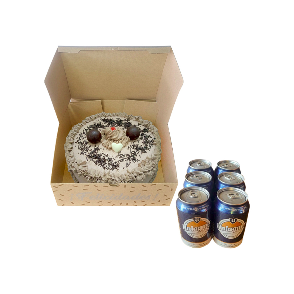 Cake chocolate de nata y cervezas (12 comensales) - Miniatura 2