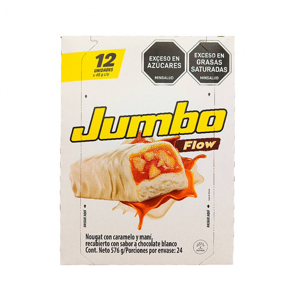Barra de caramelo y maní con cobertura de chocolate blanco Flow Jumbo (576 g / 1.26 lb) - Miniatura 4