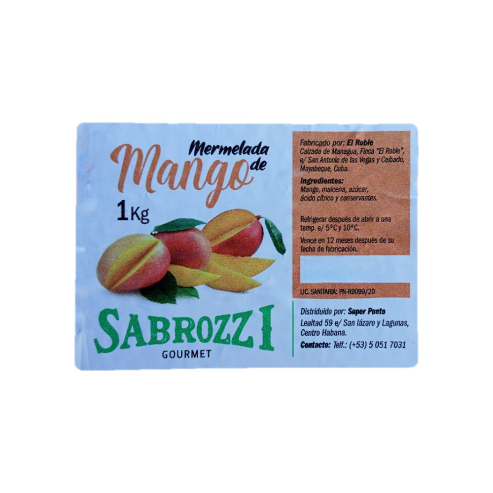 Mermelada de mango Sabrozzi (1 kg / 2.2 lb) - Miniatura 2