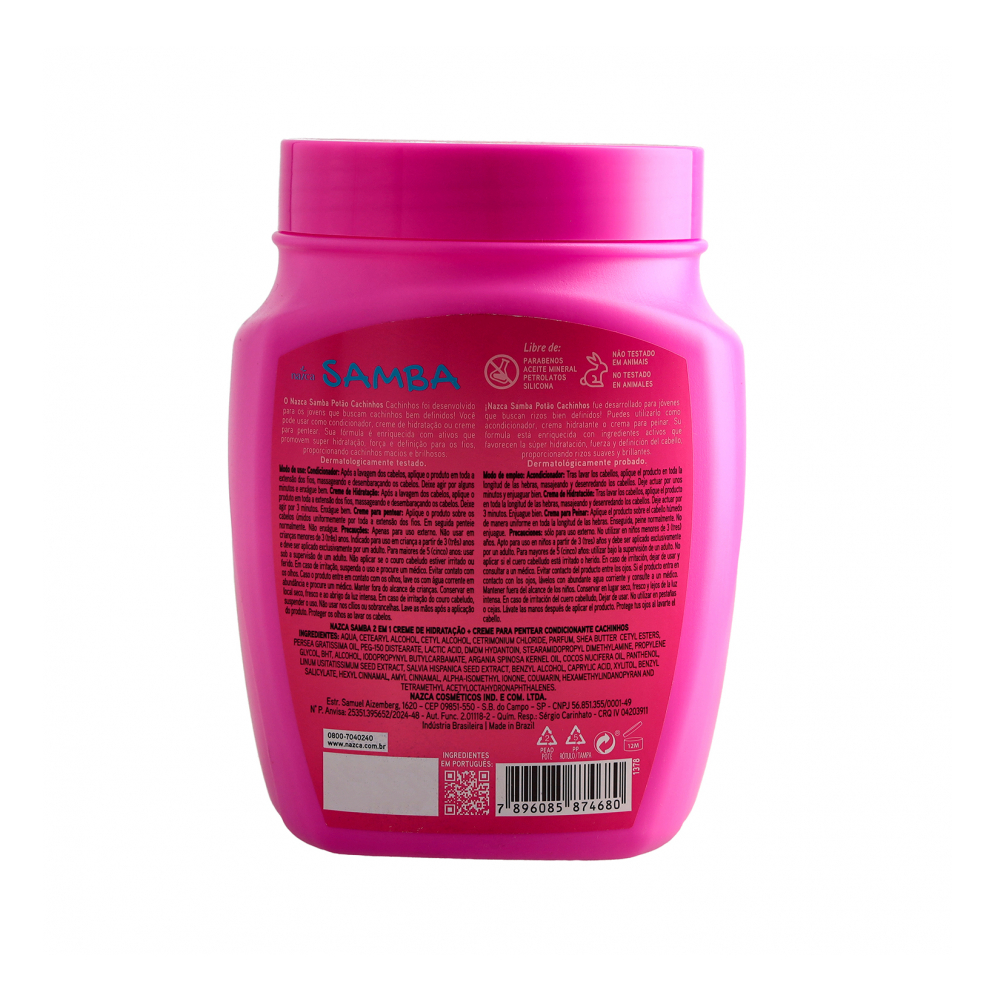 Tratamiento para el cabello 2 en 1 Potão Cachinhos Nazca Samba (1 kg / 2.2 lb) - Miniatura 4