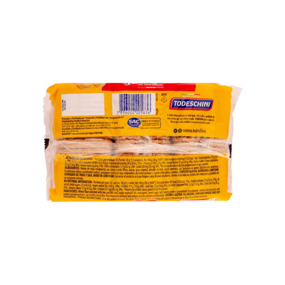Galletas de maicena Todeschini (360 g / 12.7 oz) - Miniatura 2