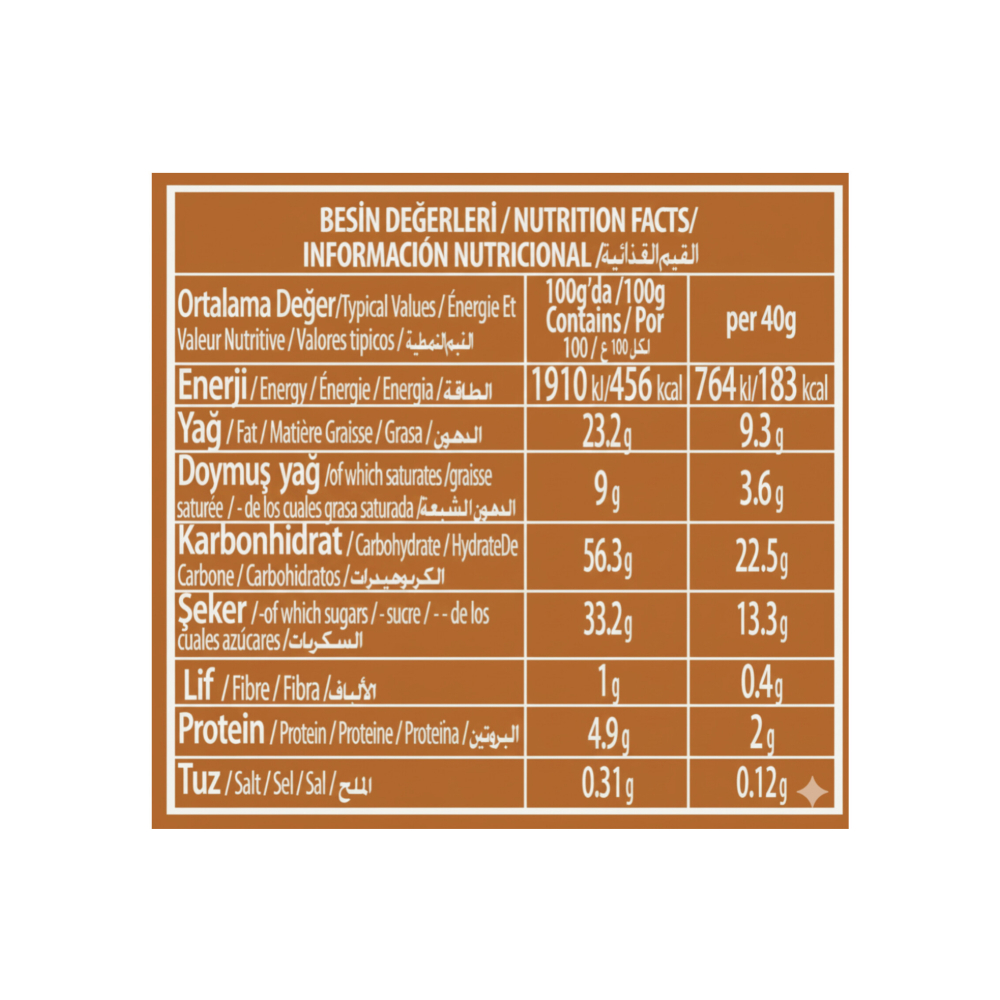 Pastelito enrollado relleno de crema sabor caramelo Keks Bifa (50 g / 1.76 oz) - Miniatura 3