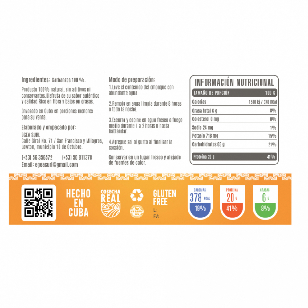 Garbanzos Cosecha Real (4 x 1 kg / 2.2 lb) - Miniatura 2