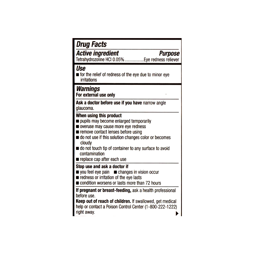 Gotas para los ojos de clorhidrato de tetrahidrozolina 0.05 % Family Care (15 ml / 0.5 fl. oz) - Miniatura 3