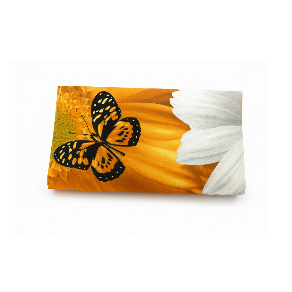 Juego de sábanas diseño de Mariposas 200 cm x 240 cm B&C - Miniatura 2