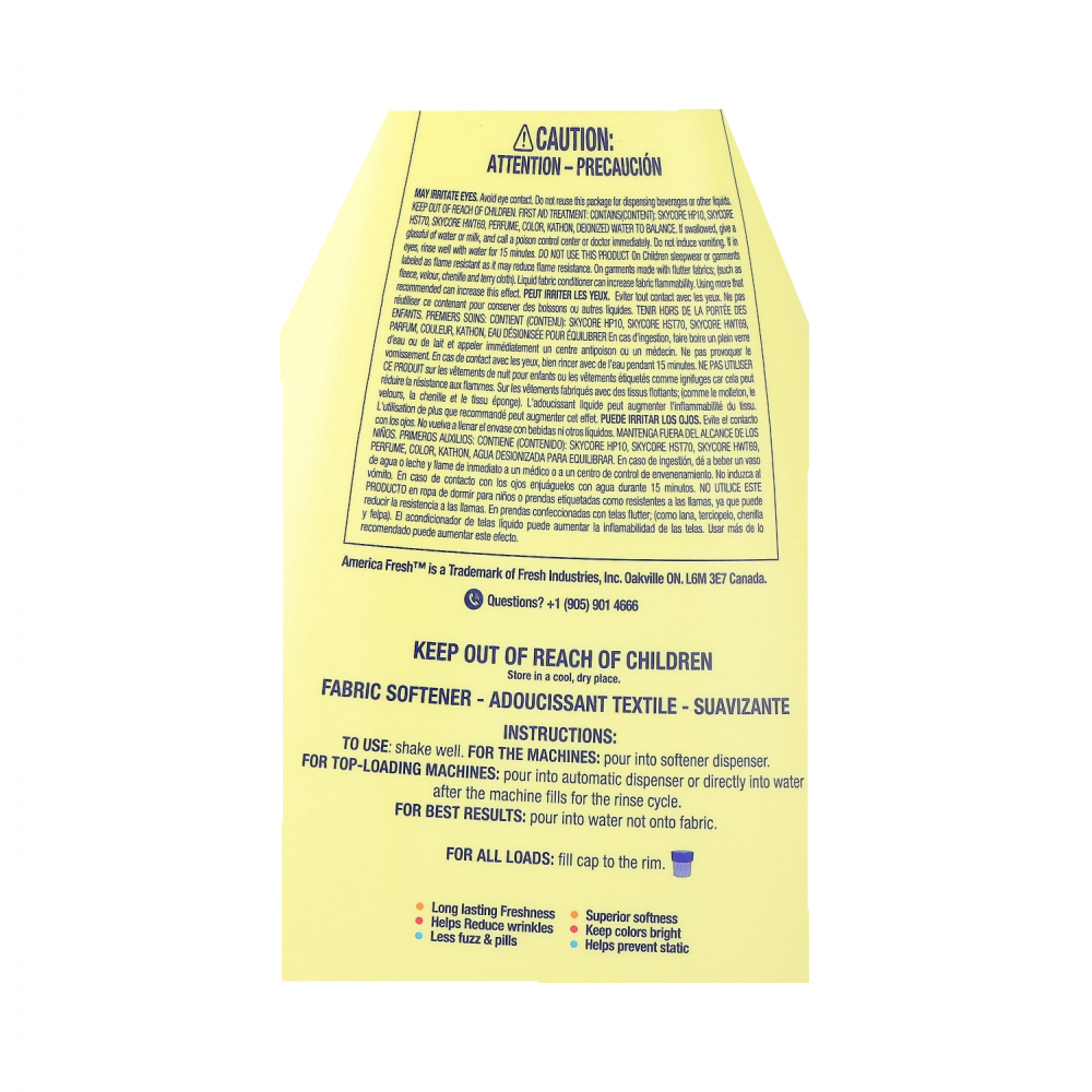 Suavizante verano para ropa America Fresh (800 ml) - Miniatura 4