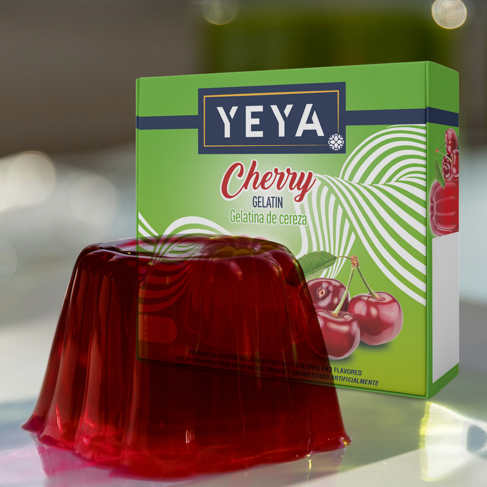 Gelatina sabor cereza YEYA (20 g) - Miniatura 3