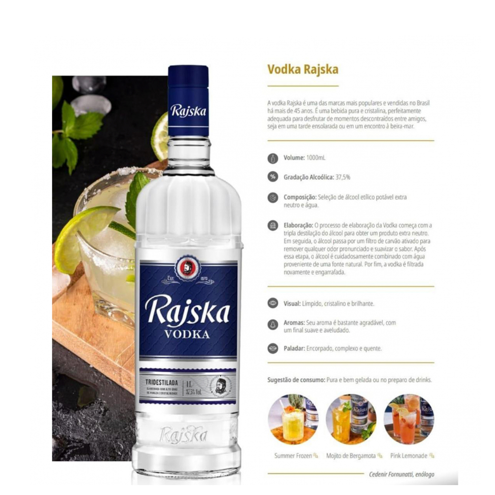 Vodka Rajska (1000 ml) - Miniatura 3