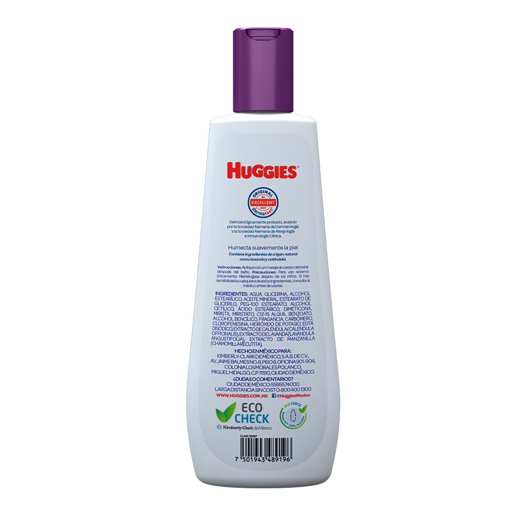 Crema corporal sueños de lavanda Huggies (250 ml) - Miniatura 3