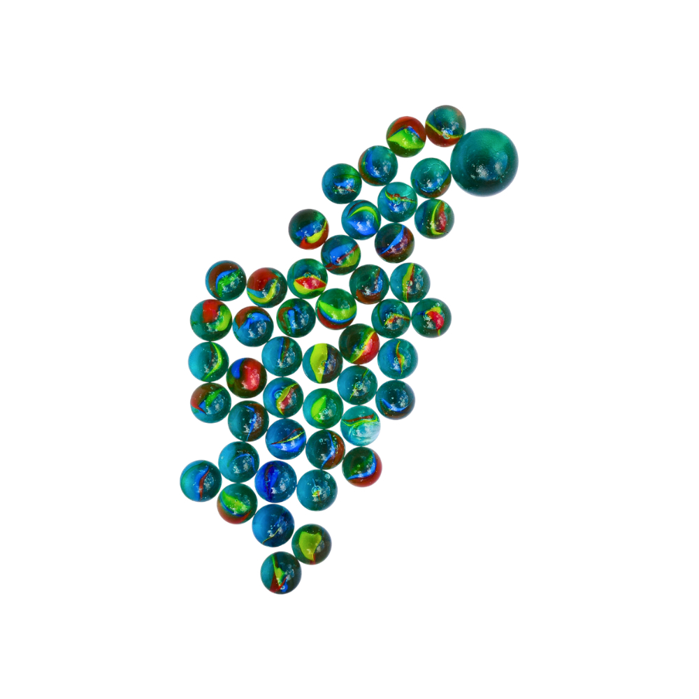 Juego de canicas de cristal Segolike (50 U) - Miniatura 4