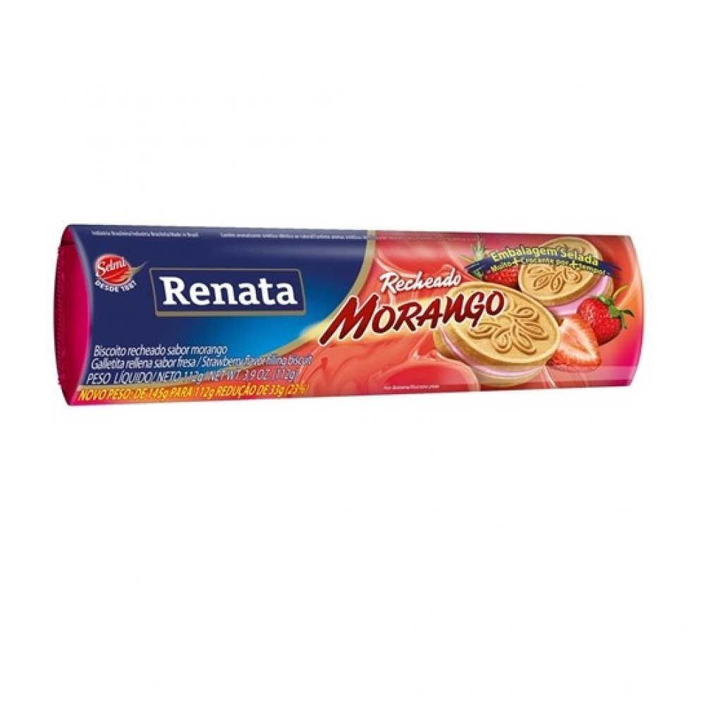 Galletas de vainilla con relleno sabor fresa Renata (112 g / 3.95 oz) - Miniatura 2
