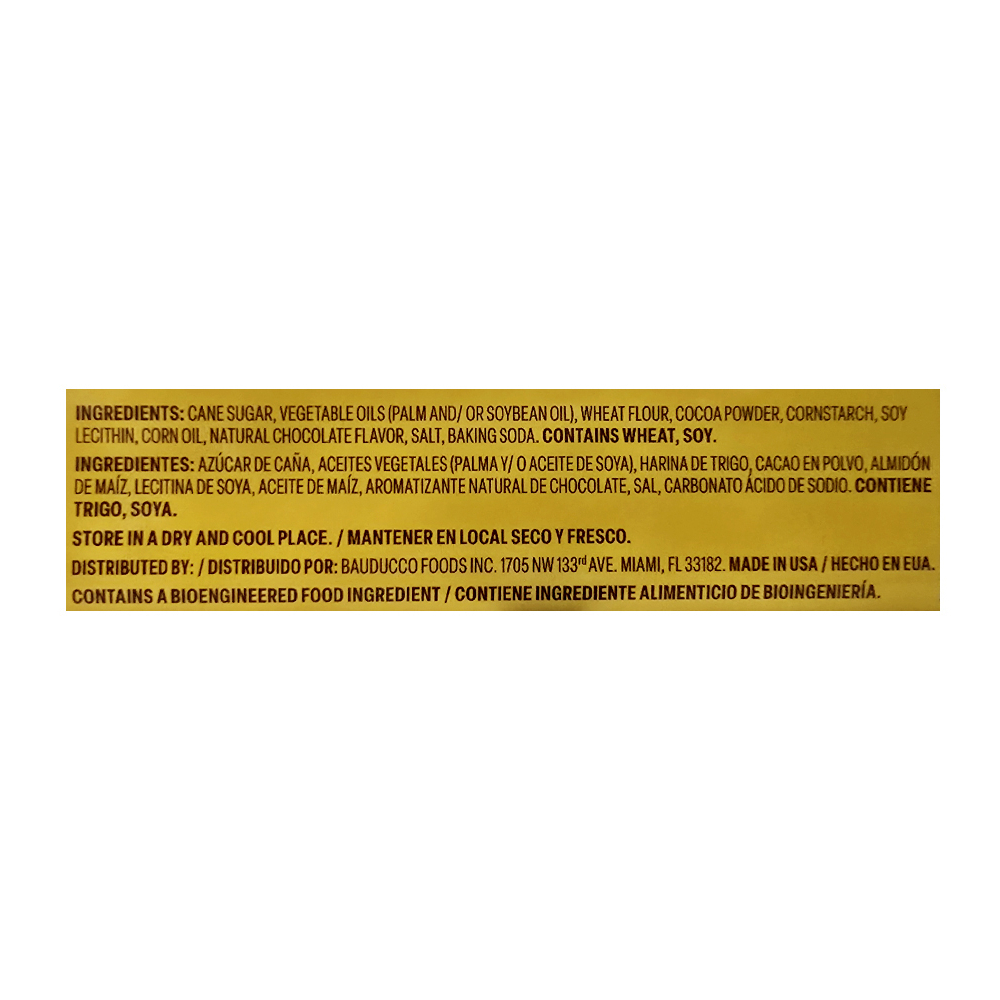 Sorbetos rellenos con crema sabor a chocolate Bauducco (142 g / 5.0 oz) - Miniatura 4