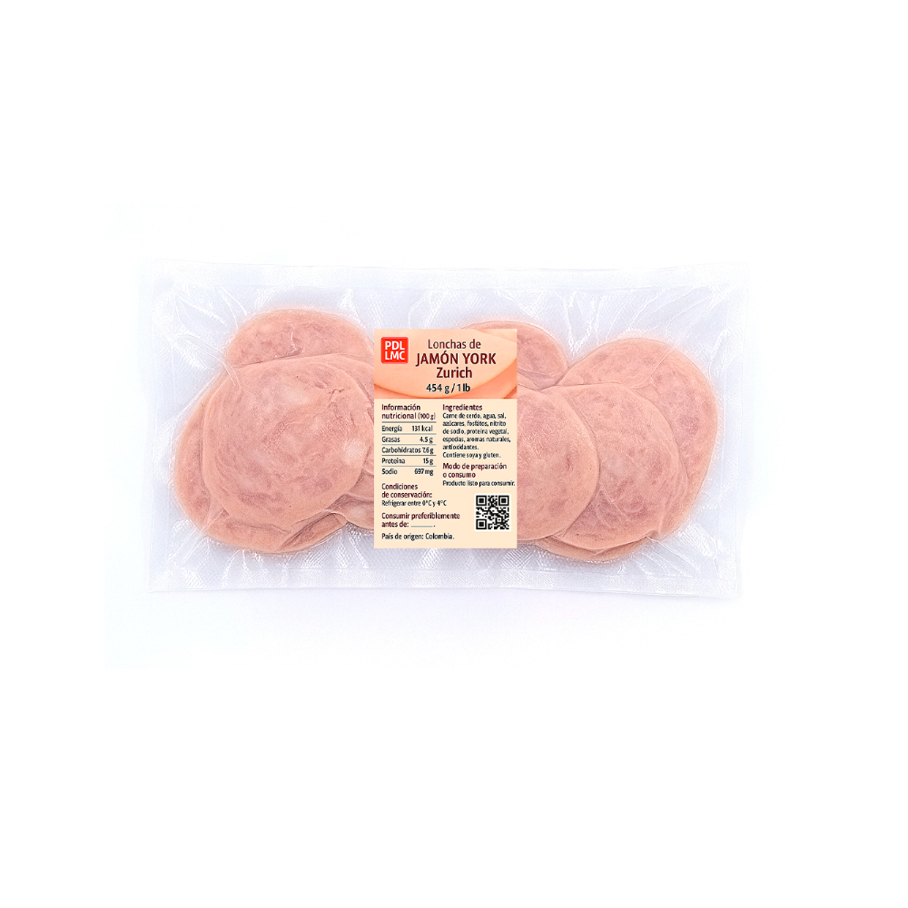 Lonchas de Jamón York Zurich (454 g / 1 lb) - Miniatura 2