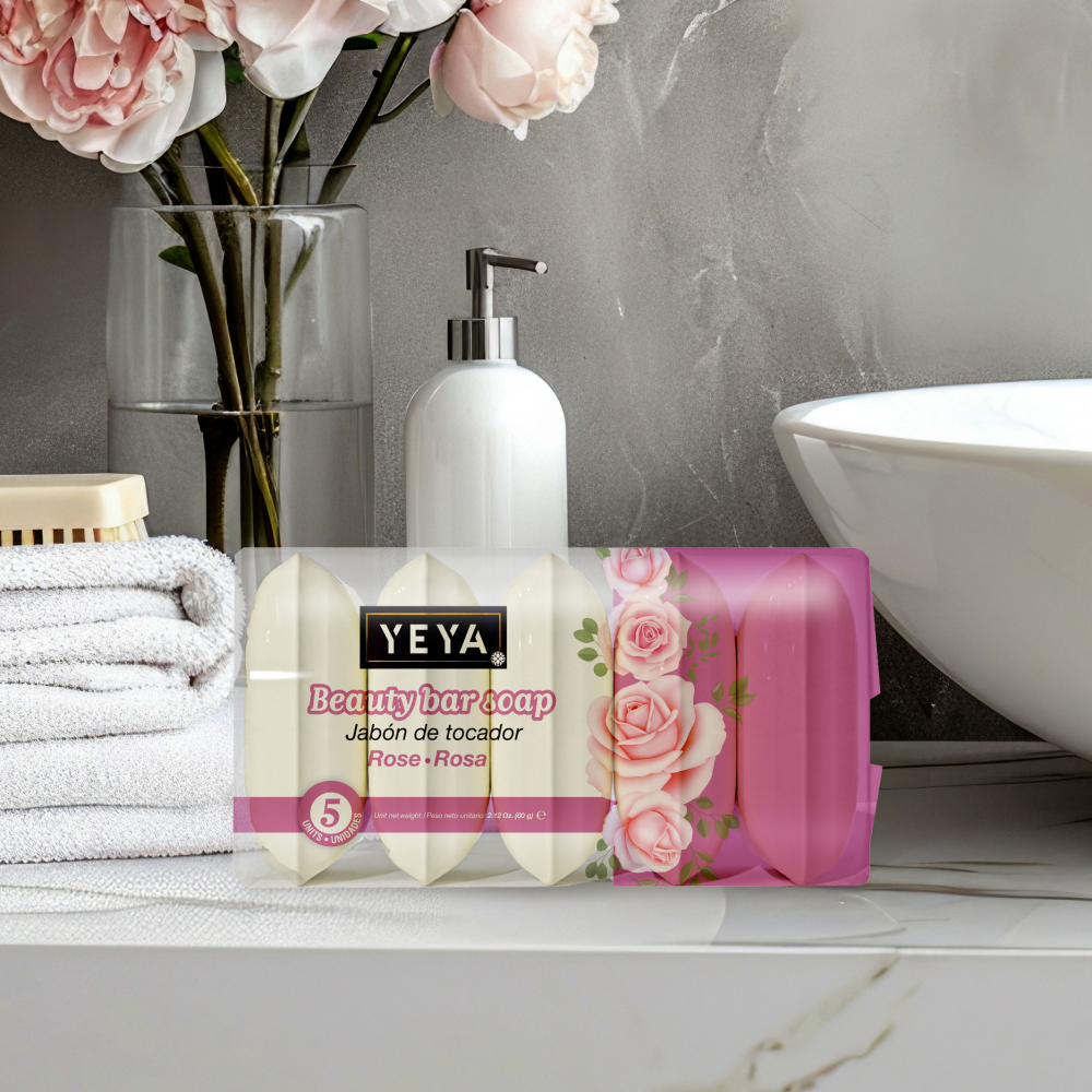 Jabón de tocador de rosa YEYA (2 x 300 g / 10.58 oz) - Miniatura 4
