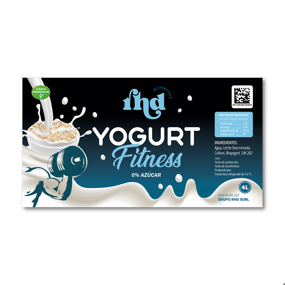 Yogurt Fitness 0% azúcar RHD (4 L) - Miniatura 2