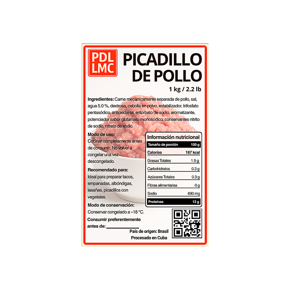 Carne separada mecánicamente PDL LMC (1 kg / 2.2 lb) - Miniatura 3