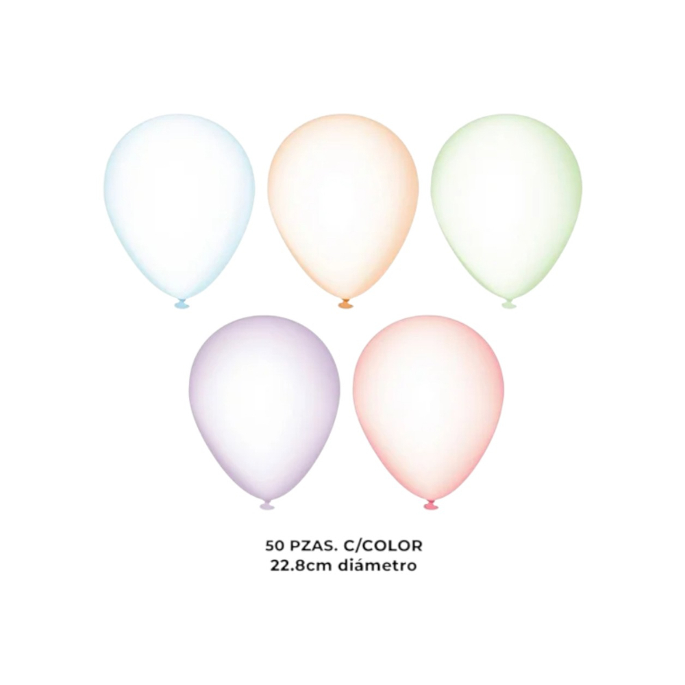 Paquete de globos burbuja transparentes surtidos Blogos (30 U) - Miniatura 3