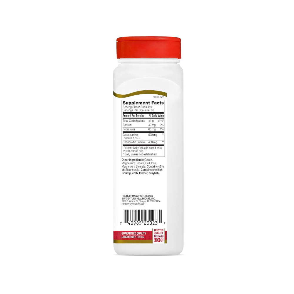 Glucosamina 250 mg + Condroitina 200 mg Century (120 cápsulas) - Miniatura 4