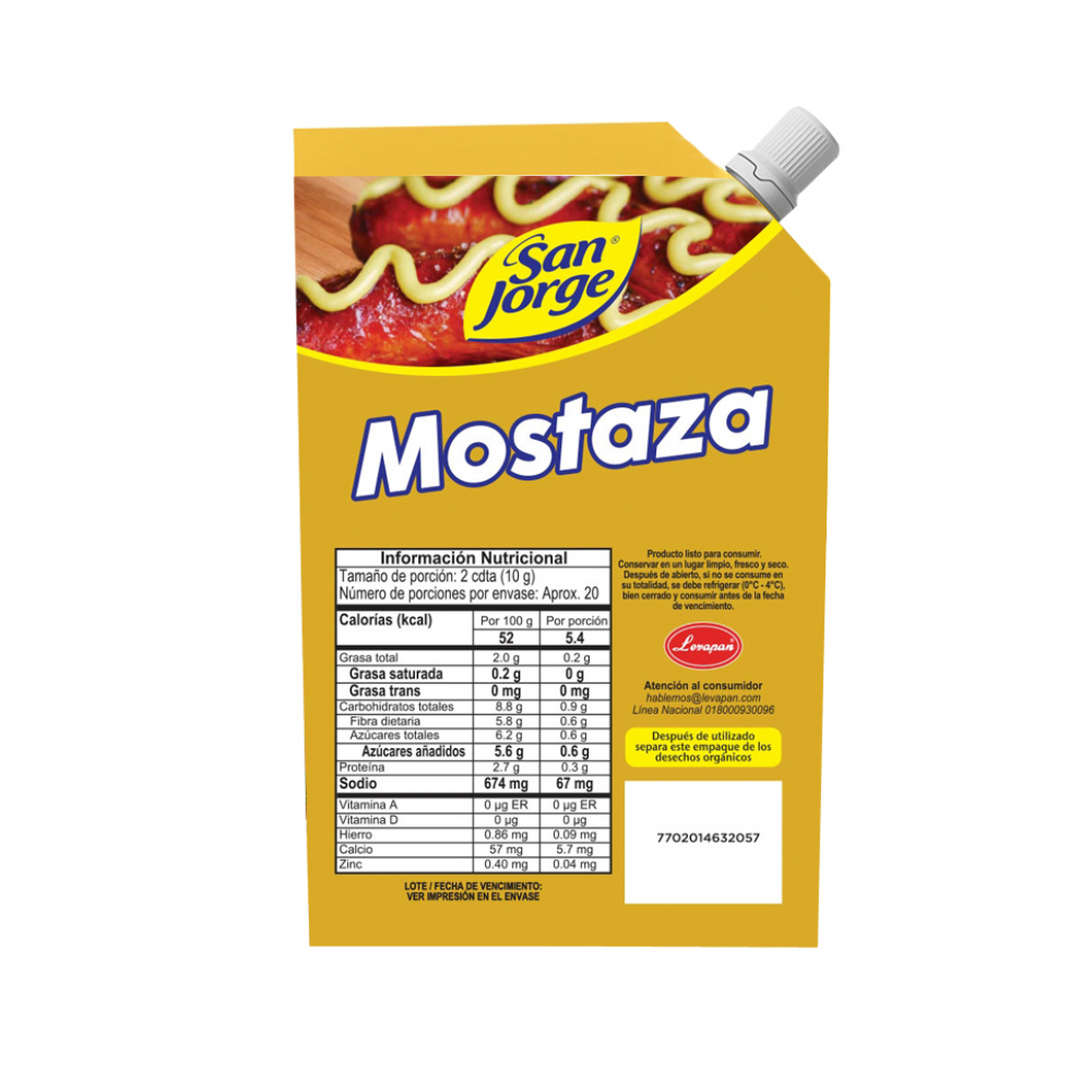 Mostaza San Jorge (200 g / 7.05 oz) - Miniatura 2