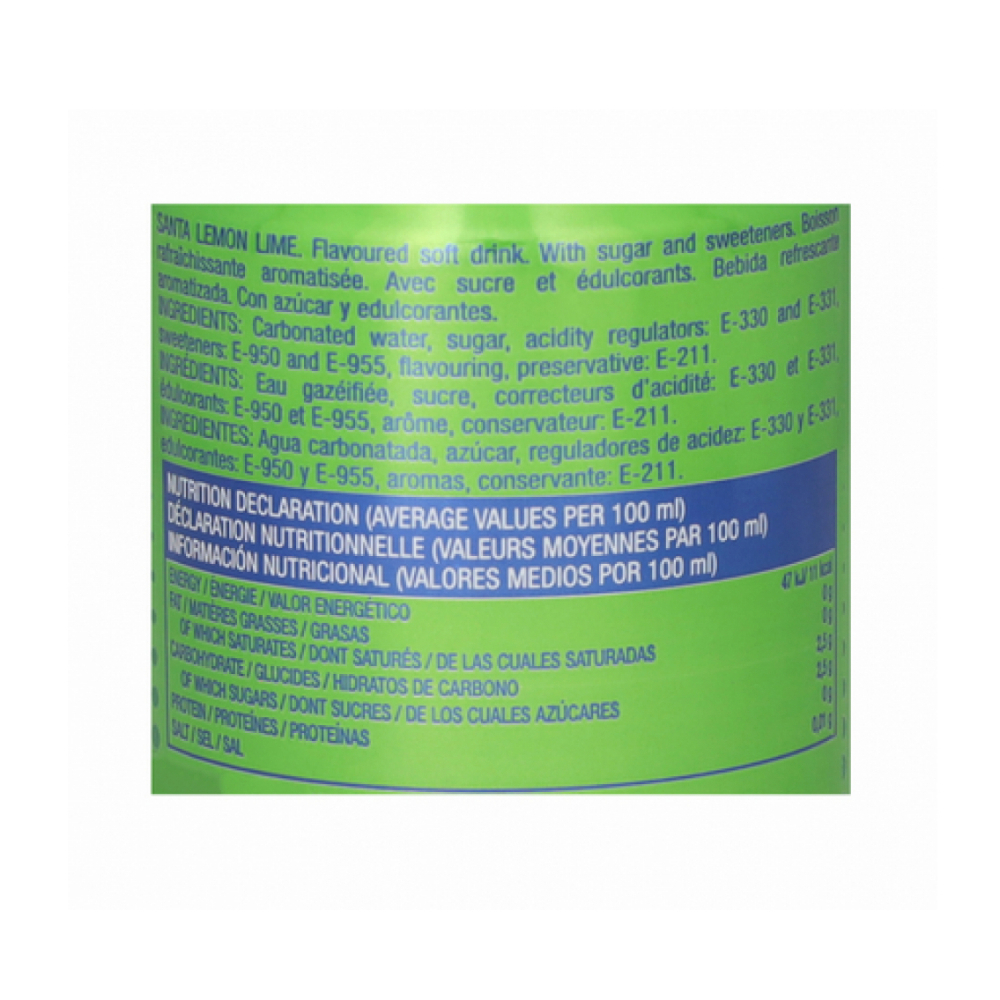 Refresco gaseado de limón y lima Santa (330 ml) - Miniatura 4