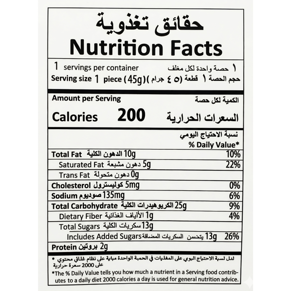 Pastelito de chocolate relleno de crema de leche con cobertura de coco Puffy Cake Vanelli (45 g / 1.58 oz) - Miniatura 3