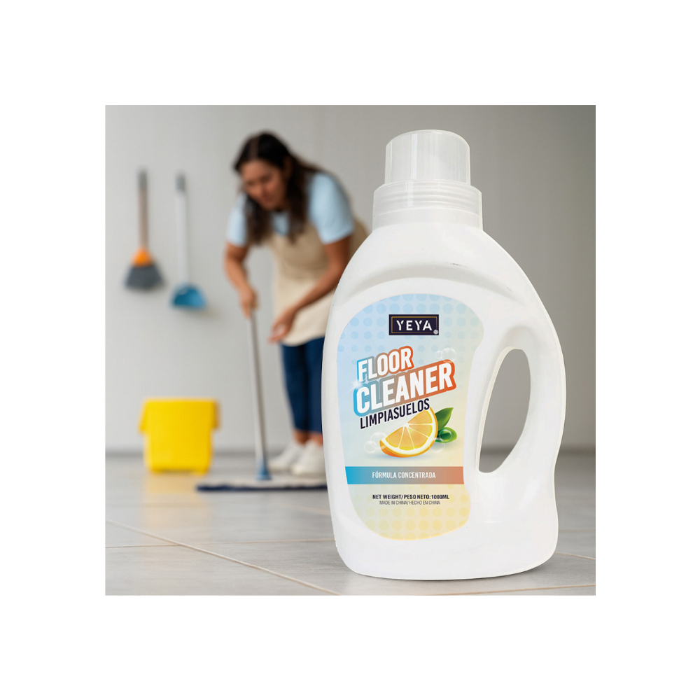 Limpiasuelos con aroma a naranja YEYA (1 L) - Miniatura 4