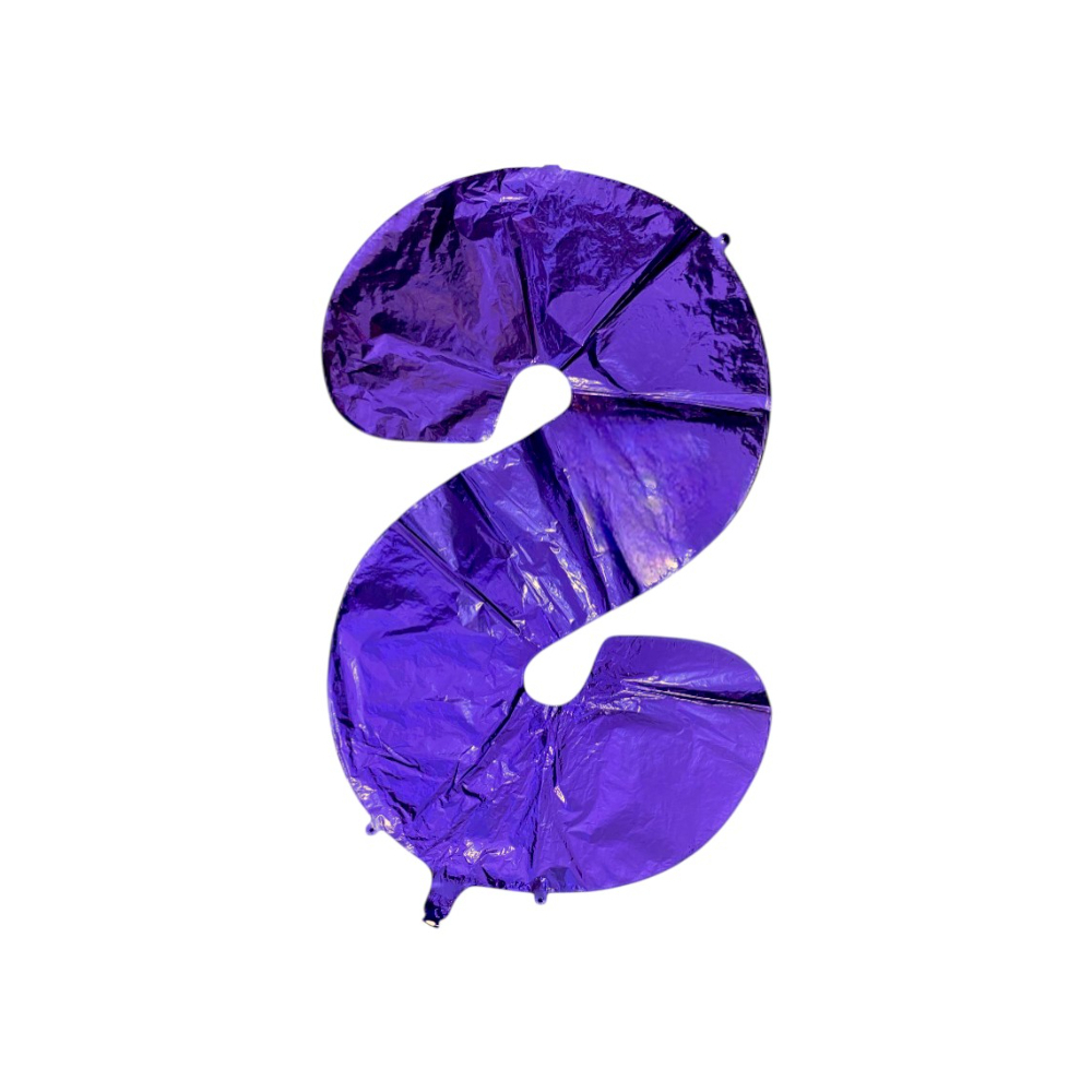 Globo morado número 8 Balloon (32 pulgadas) - Miniatura 4