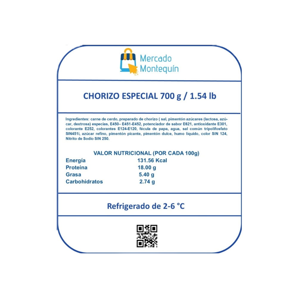 Chorizo especial Montequín (700 g / 1.54 lb) - Miniatura 3