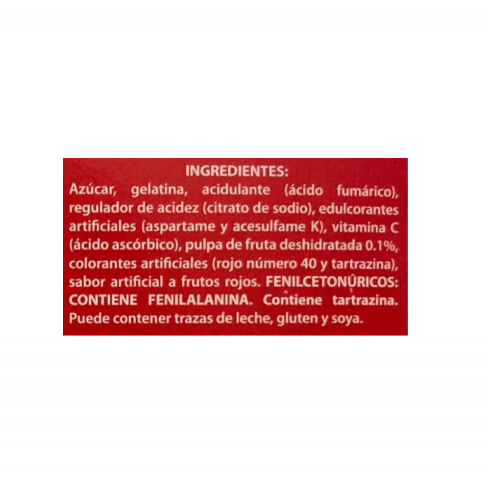 Gelatina sabor a frutos rojos Boom (40 g / 1.4 oz) - Miniatura 3