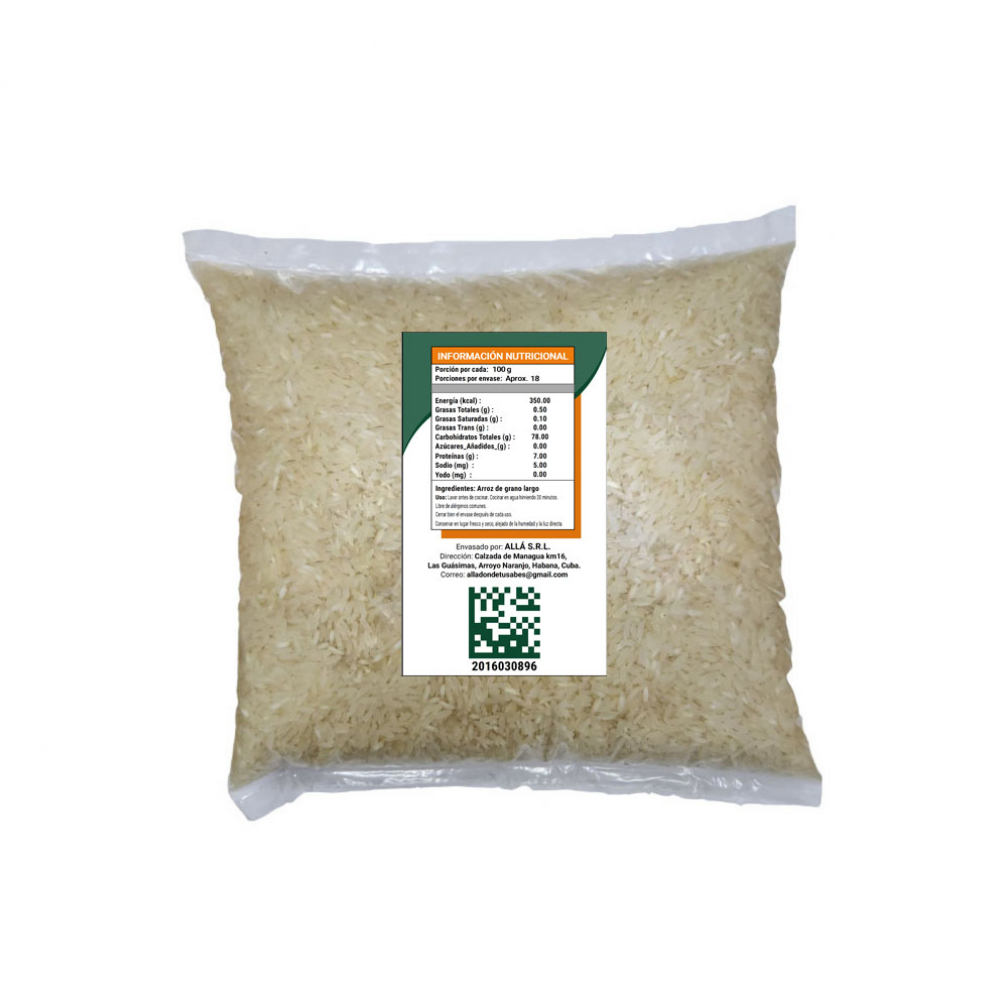 Arroz de grano largo ALLÁ (1.81 kg / 4 lb) - Miniatura 2