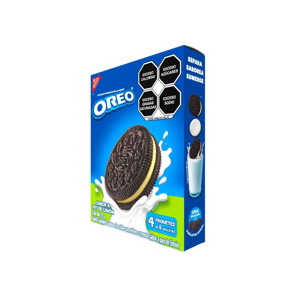 Galleta sándwich sabor a chocolate con relleno cremoso sabor a pay de limón Oreo (252 g / 8.89 oz) - Miniatura 2