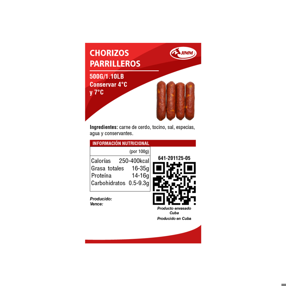 Chorizos parrilleros Jimm (500 g / 1.1 lb) - Miniatura 4