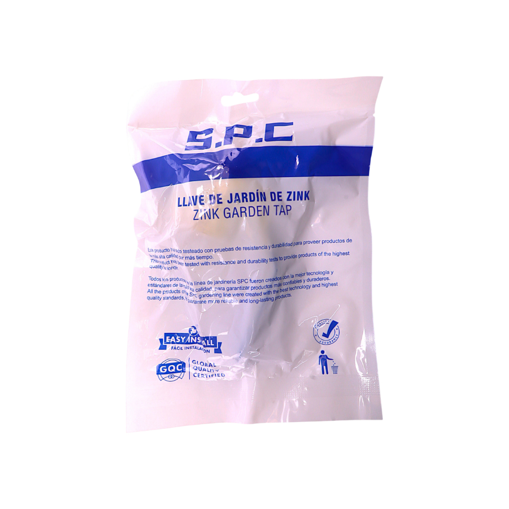 LLave de jardín de zink con mango azul de 3/4" S.P.C - Miniatura 3
