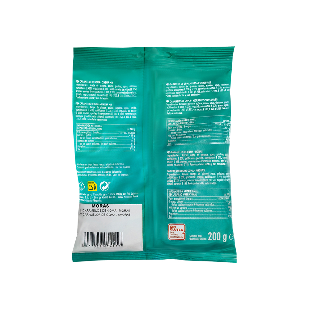 Gomitas de moras El Corte Inglés (200 g / 7.05) - Miniatura 2