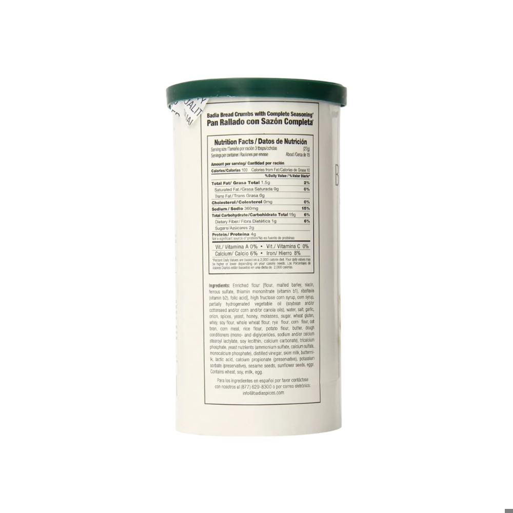 Pan rallado con sazón completo Badia (425 g / 15 oz) - Miniatura 2