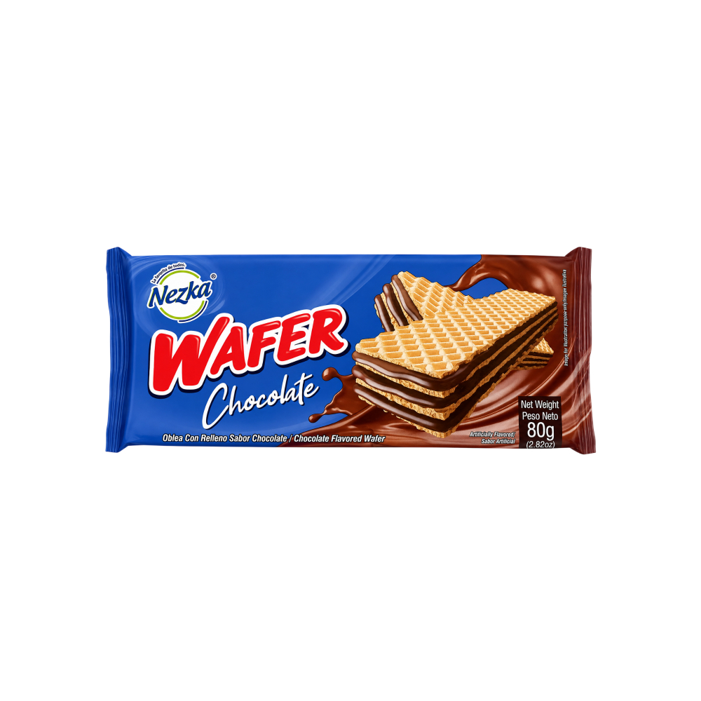 Nezka wafer with chocolate-flavored filling (80 g / 2.82 oz