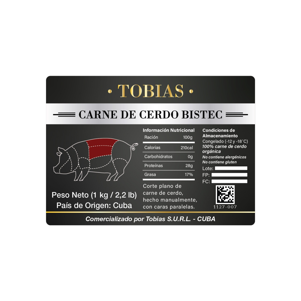 Bistec de cerdo Tobías (1 kg / 2.2 lb) - Miniatura 3