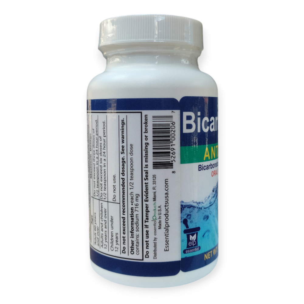 Bicarbonato de sodio ELP ESSENTIAL (113 g / 4 oz) - Miniatura 3