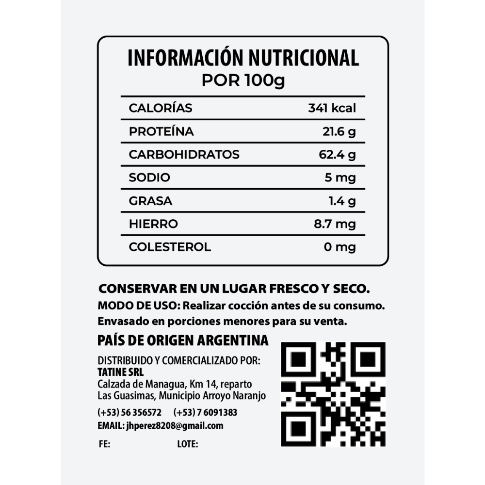 Frijoles negros LJD (5 x 454 g / 1 lb) - Miniatura 4