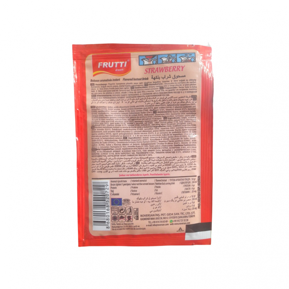 Refresco instantáneo sabor fresa Frutti Dream (10 g) - Miniatura 2